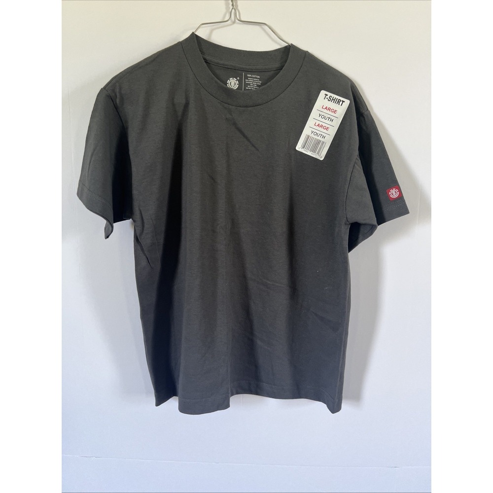 Element Wind Water Fire Earth Grey T-shirt Youth Large
